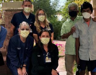 Family drives 2,000 miles to thank team for expert health care 